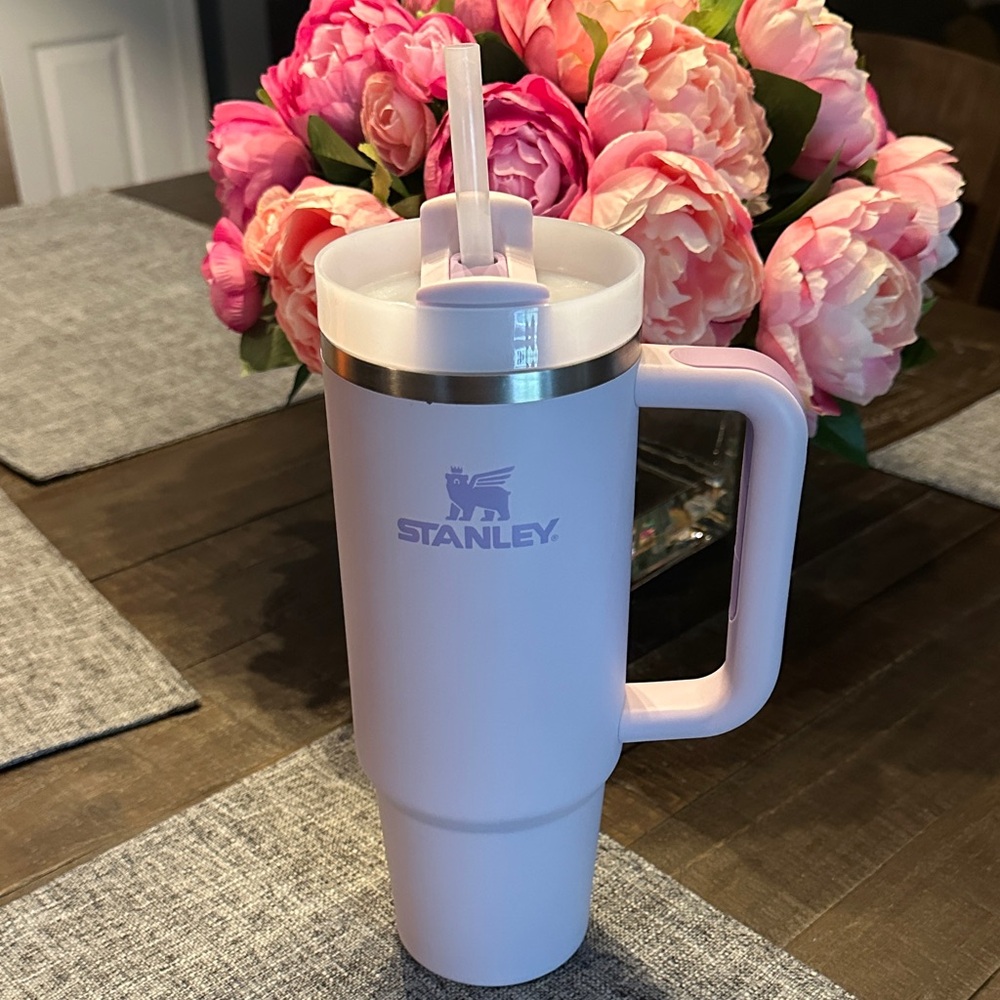 Stanley 30oz Lavender Travel Tumbler with Handle and Straw